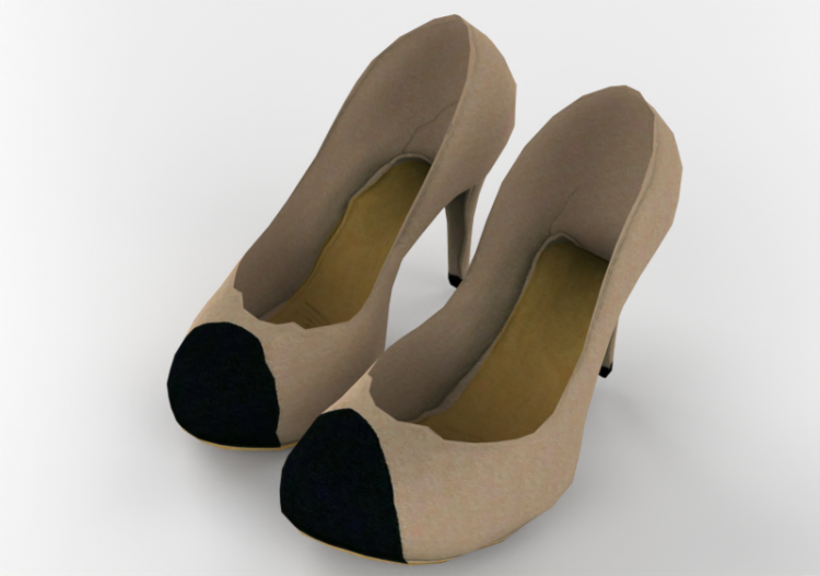 3D Modelle - Damenschuhen mit Absatz - ACCA software