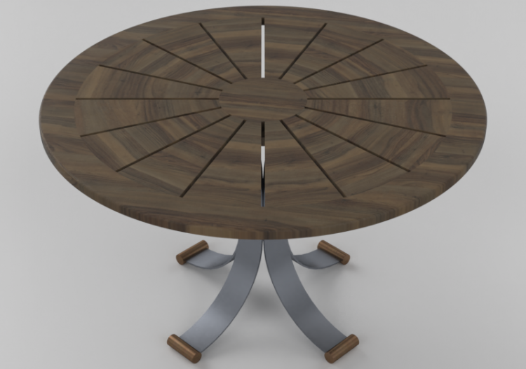 Tables 3D - Table circulaire 130x130x80cm - Sierra - 22420...
