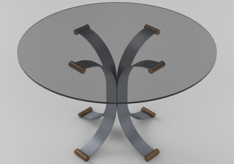 Tables 3D - Table circulaire 130x130x80cm - Sierra - 22420V...
