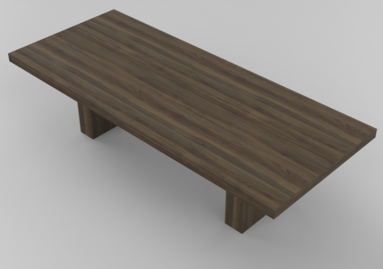 3D Tische - Tisch aus Massivholz 300x125x80cm - Sierra -...
