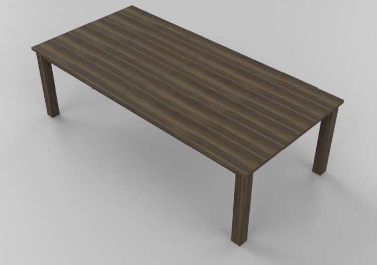Mesas 3D - Mesa de madera maciza 260x125x80cm - Sierra -...