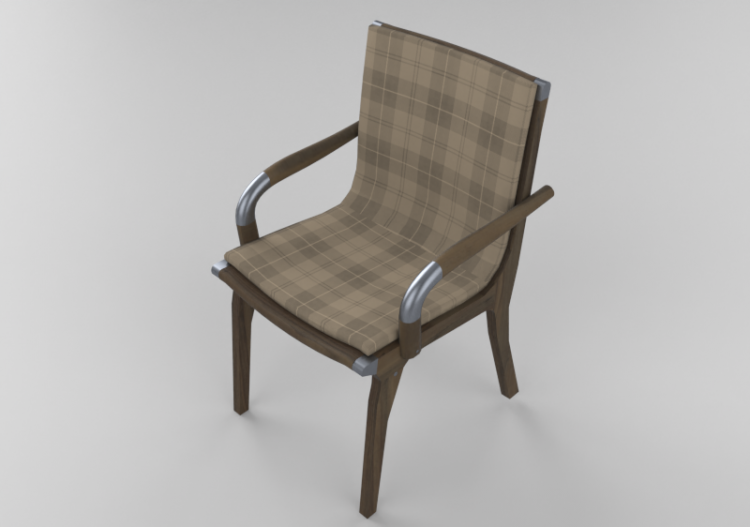 Sillas y Poltronas 3D - Silla de madera maciza - Sierra -...