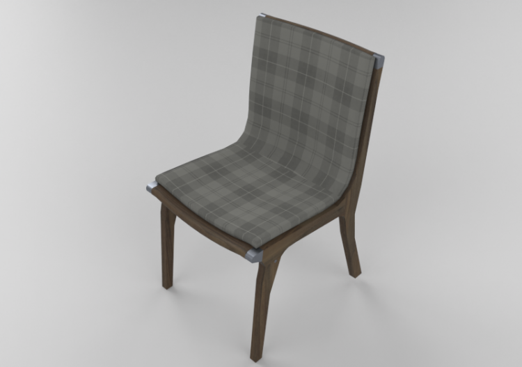 3D Stühle und Sofas - Stuhl aus Massivholz - Sierra -...