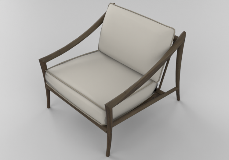 3D Chairs - Solid wood Armchair - Sierra - 22515A - ACCA...