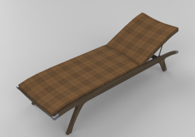Espreguiçadeira e Camas 3D - Chaise de madeira maciça - Sierra - 22043TKT