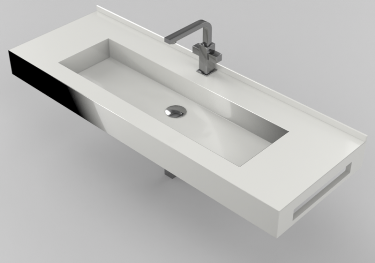 Lavabi 3D - Lavabo Bagno 1210x420mm - Fiora - FPCI06 - ACCA...