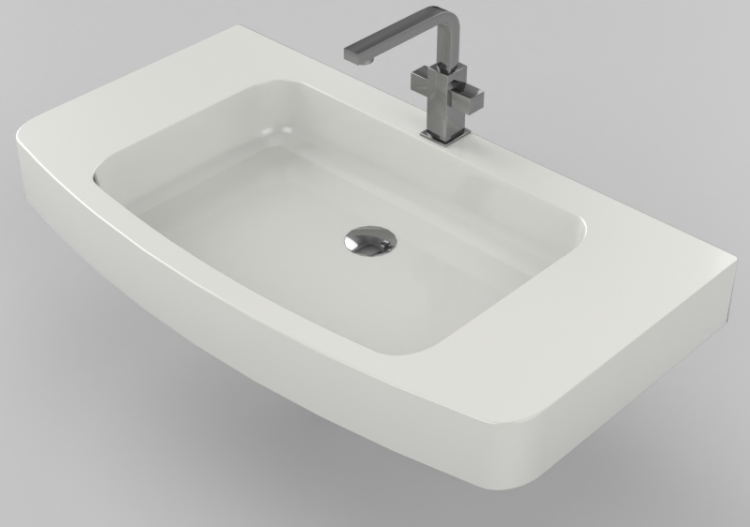 3D Sinks - Bathroom wash basin 910x480mm - Fiora - ILCIC03...