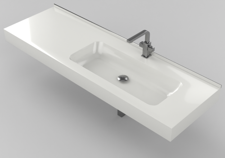 Lavabos 3D - Lavabo Baño 1560x480mm - Fiora - IPCIGDX -...
