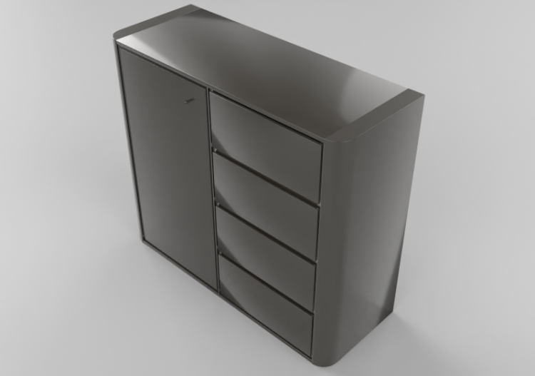 3D Möbel - Badmöbel hängend 700x900mm Fiora - ESP01 - ACCA...