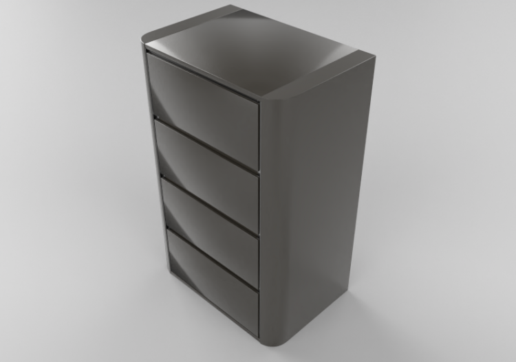3D Furniture - Suspended bathroom cabinet 700x450mm Fiora -...