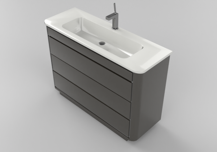 Mobili 3D - Mobile Bagno 1200x800mm Fiora - IRMPR05 - ACCA...
