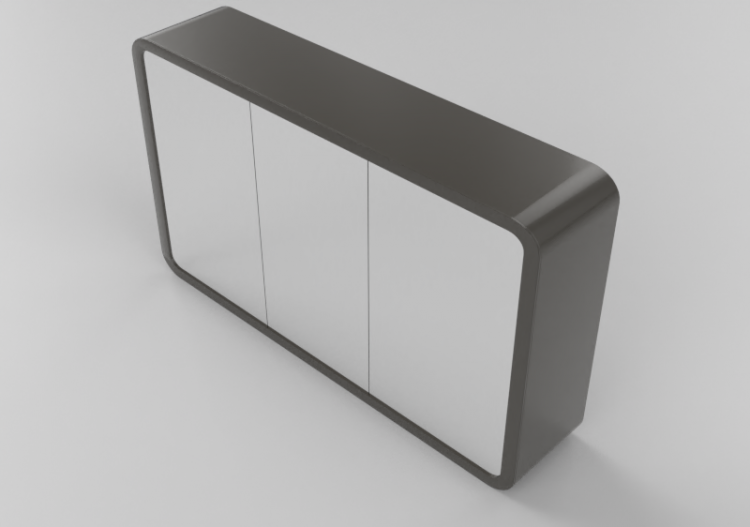 3D Spiegel - Badezimmer-Spiegelschrank 1200x700mm - Fiora -...