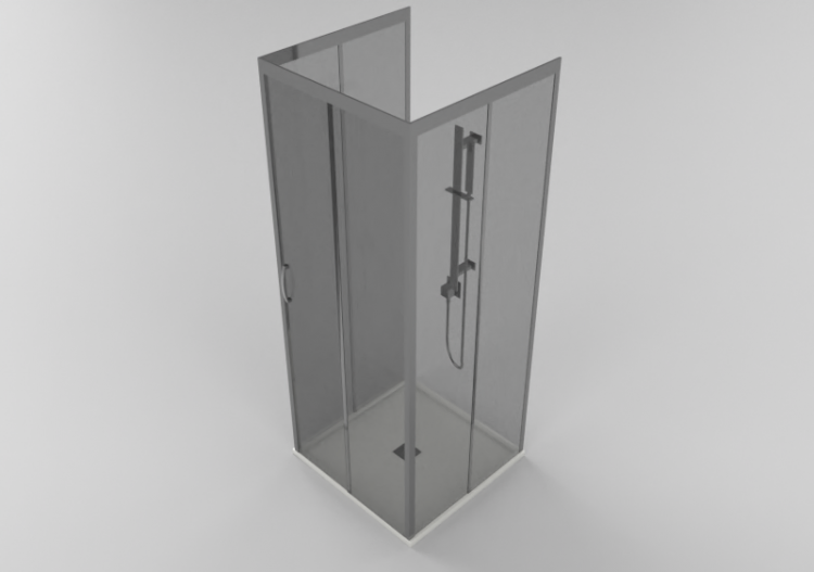Docce 3D - Piatto doccia con box 80x80cm - ACCA software