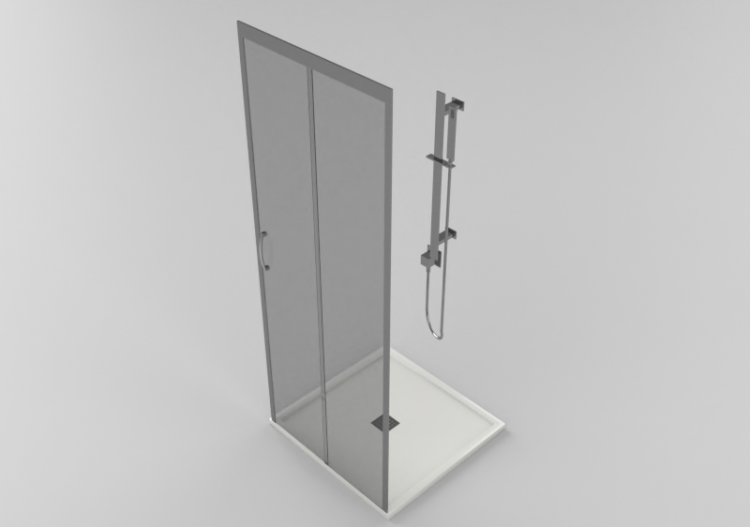Docce 3D - Piatto doccia con box 80x80cm - ACCA software