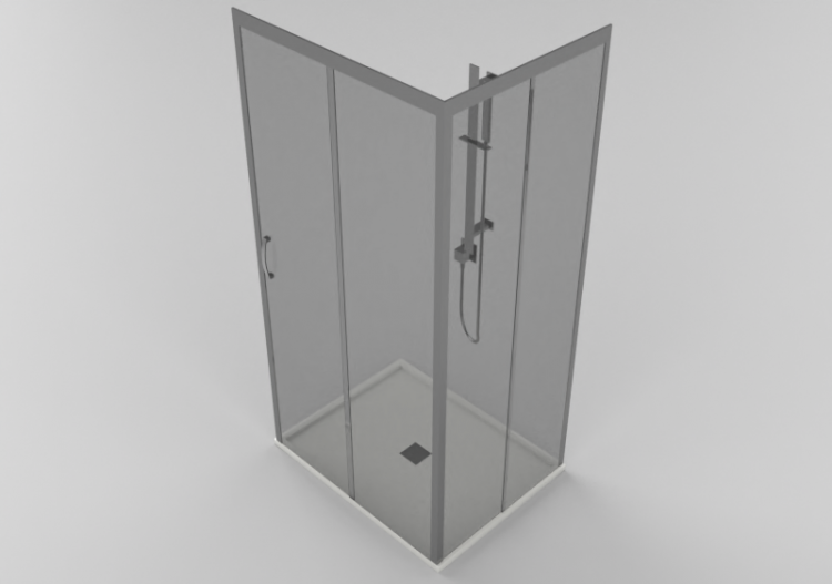 Docce 3D - Piatto doccia con box 80x100cm - ACCA software