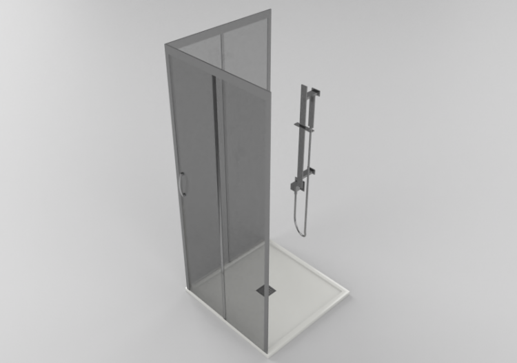 Duchas 3D - Plato ducha con mampara 90x90cm - ACCA software