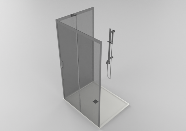 Duchas 3D - Plato ducha con mampara 100x120cm - ACCA...