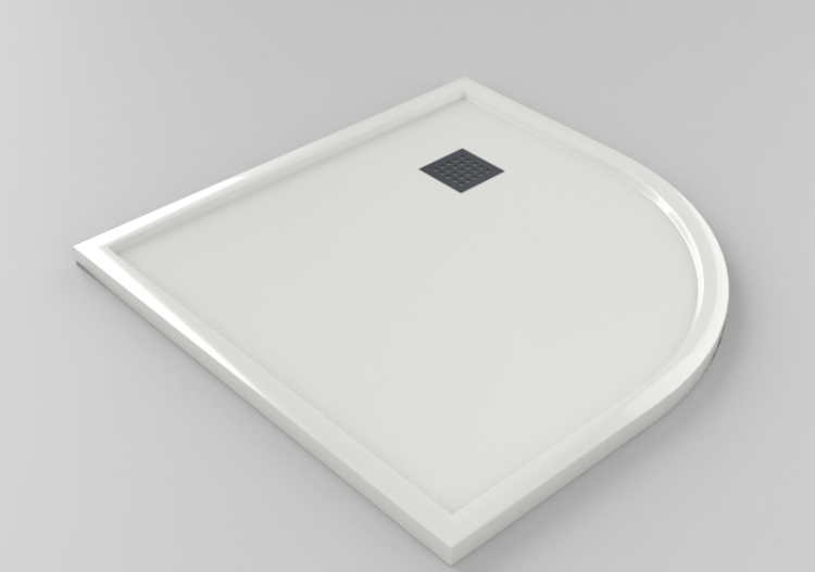 3D Duschen - Eckduschwanne 100x100cm - ACCA software