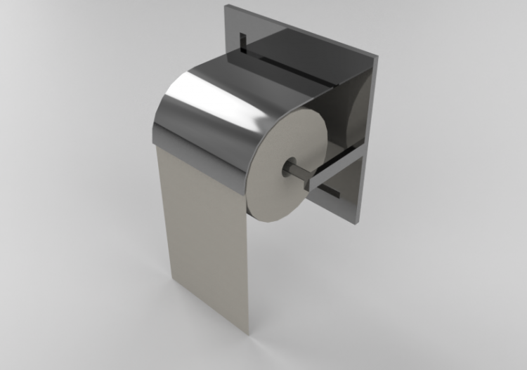 3D Accessories - Toilet paper holder - ACCA software