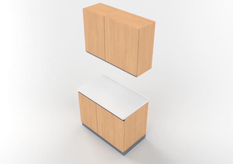 3D Küchen - Küchenblock linear 105x216cm - ACCA software