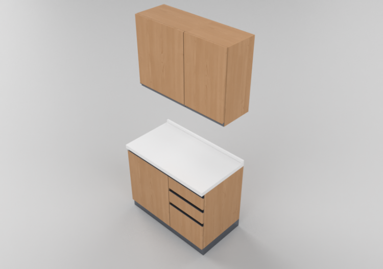 3D Kitchens - Linear Block 105x216cm - ACCA software