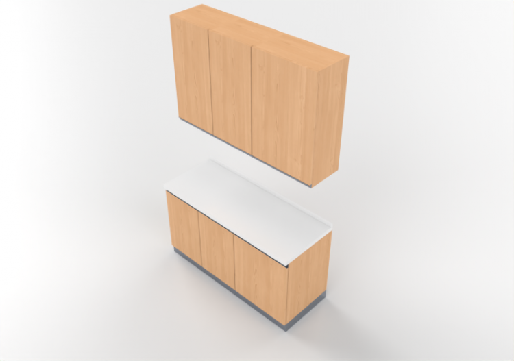 3D Küchen - Küchenblock linear 150x240cm - ACCA software