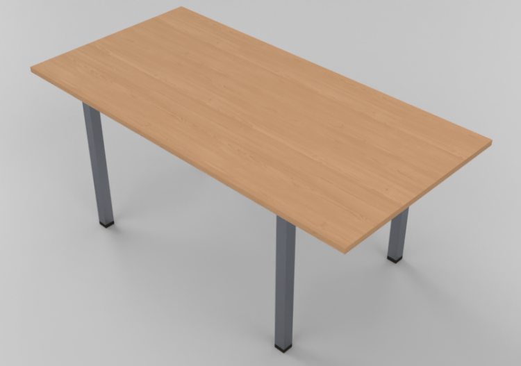 3D Tables - Rectangular table 190x80cm - ACCA software