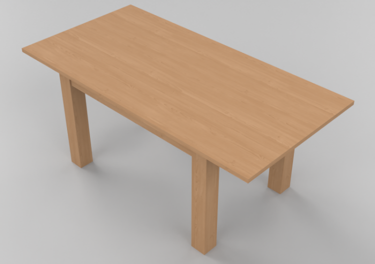 Tavoli 3D - Tavolo rettangolare 180x90cm - ACCA software