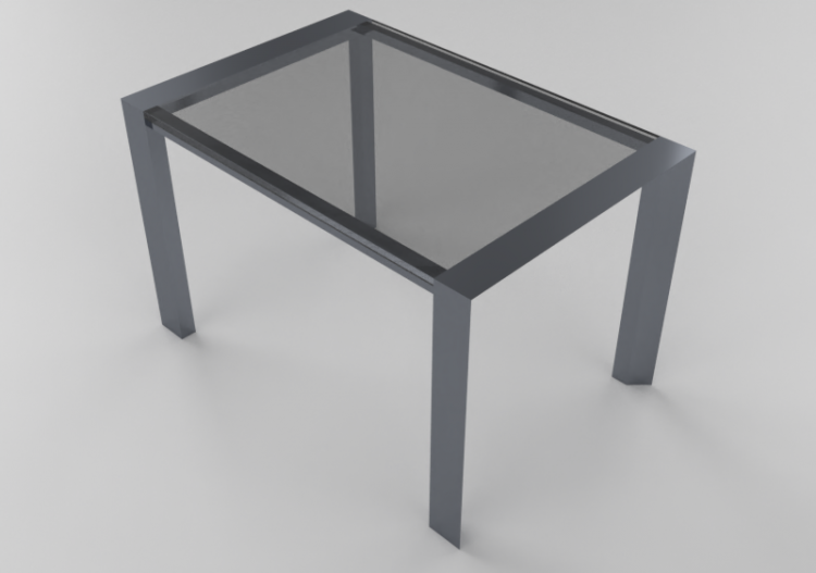 Mesas 3D - Mesa retangular 120x80cm - ACCA software