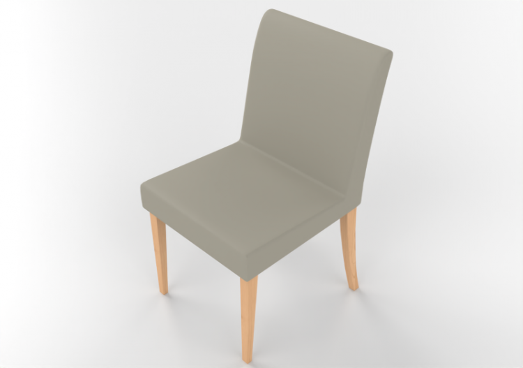 Sedie 3D - Sedia con seduta in pelle - ACCA software