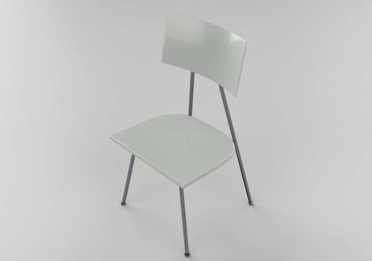 Sedie 3D - Sedia con seduta in legno - ACCA software