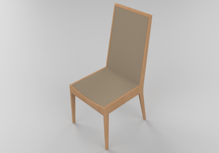 Sedie 3D - Sedia con seduta in tessuto - ACCA software