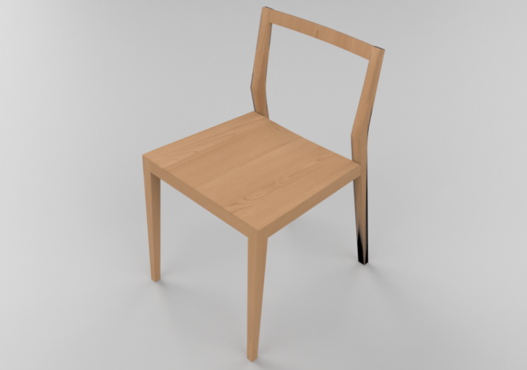 Sedie 3D - Sedia in legno - ACCA software