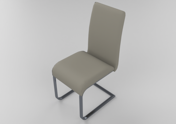 Sedie 3D - Sedia con seduta in pelle - ACCA software