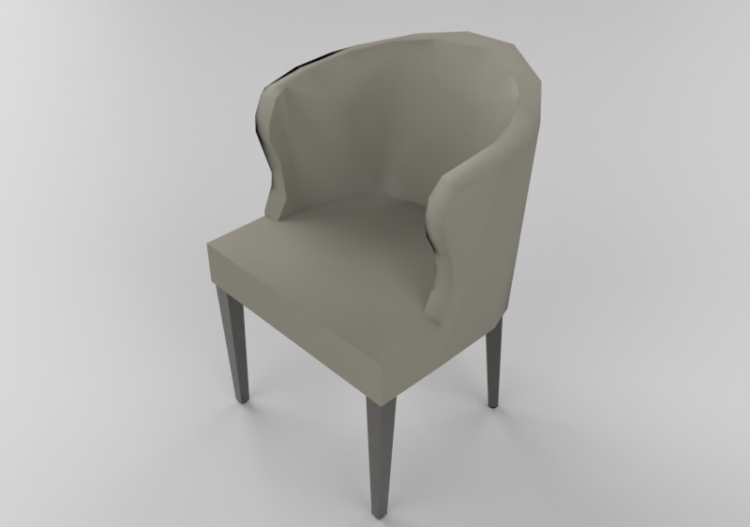 Cadeira 3D - Poltrona de couro - Junlio Marelli - Becky...