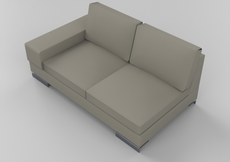 Chairs and Sofas 3D - Modular leather sofa - Giulio Marelli...
