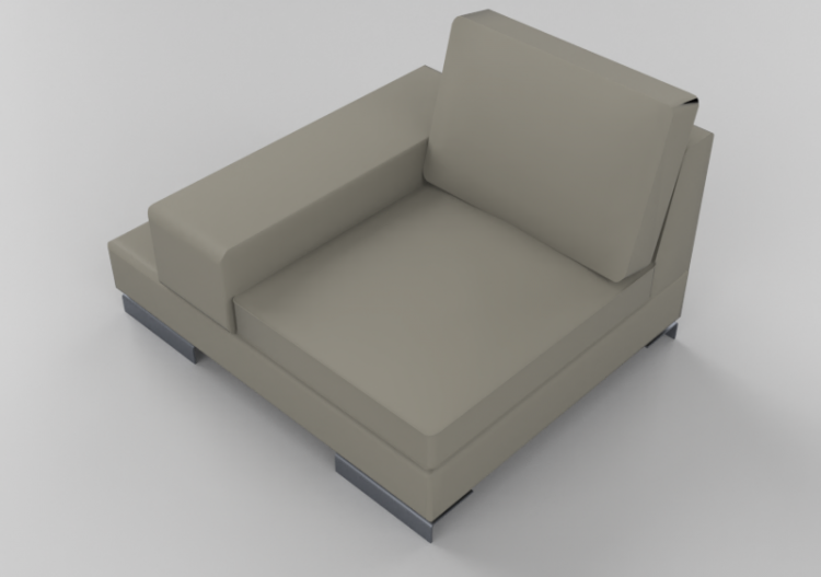 Divans 3D - Canapé composable en cuir - Giulio Marelli -...