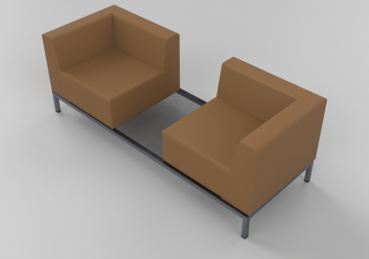 Sofás 3D - Sofá modular de couro - Junlio Marelli - Ascot...