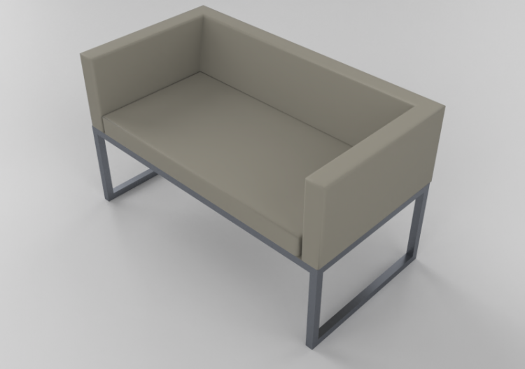 3D Sessel und Sofas - Ledersofa 2-Sitzer - Giulio Marelli -...