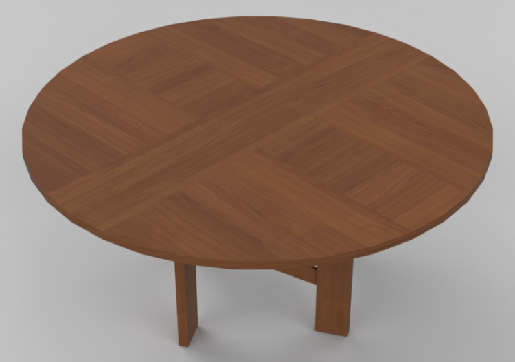 3D Tisch - Tisch rund 160x75cm - Natuzzi - Accademia - E014...