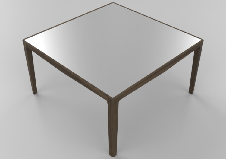 Tables 3D - Table carrée 140x140x74cm - Natuzzi - Saturno -...
