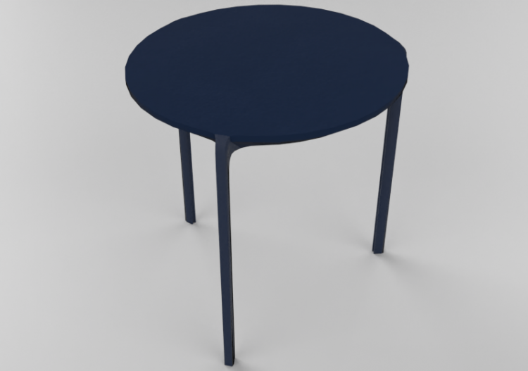 3D Tisch - Couchtisch rund 70x50cm - Natuzzi - Album - T139...