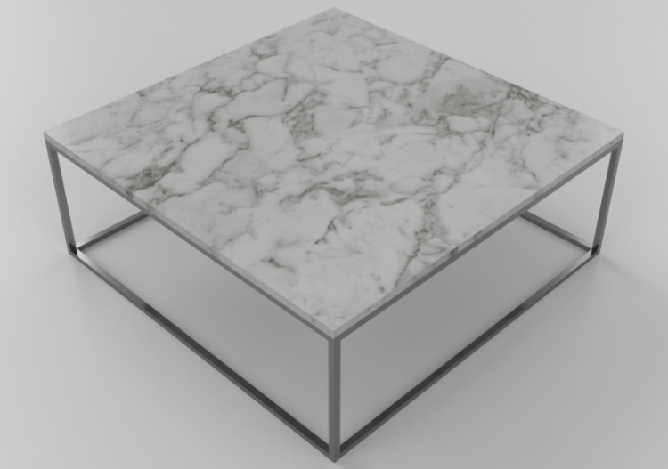 Tavoli 3D - Tavolino rettangolare 100x100x34cm - Natuzzi -...