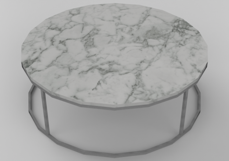 3D Tisch - Couchtisch rund 100x100cm - Natuzzi - Cabaret -...