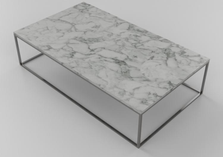 Tables 3D - Petite table rectangulaire 140x80x34cm -...
