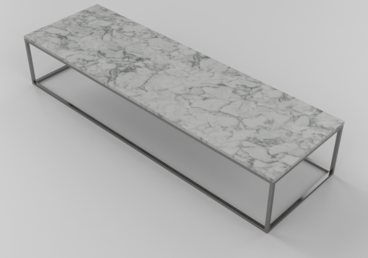 3D Tisch - Couchtisch rechteckig 160x50x30cm - Natuzzi -...