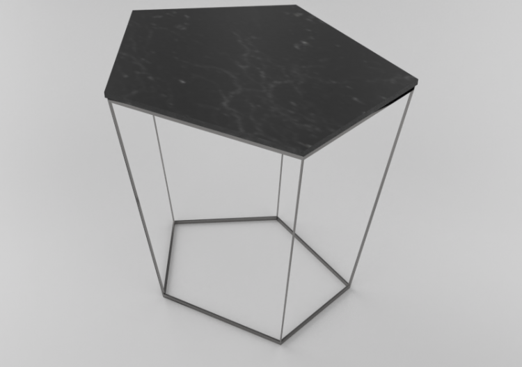 Mesas 3D - Mesita 57x48x50cm - Natuzzi - Chocolat - T108 -...