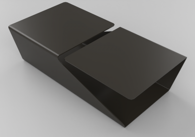 Mesas 3D - Mesinha retangular 120x59x31cm - Natuzzi -...