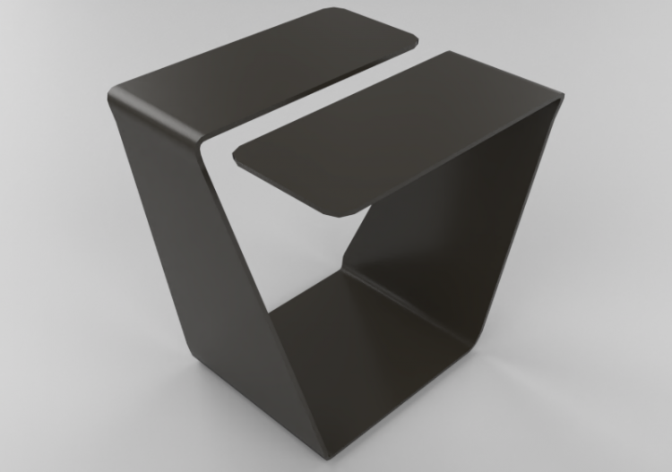 Tables 3D - Petite table carrée 42x42x46cm - Natuzzi -...