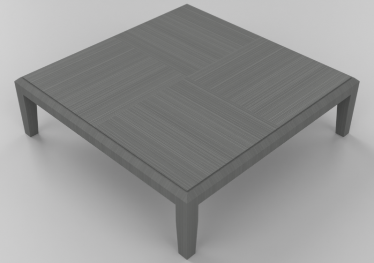 Tavoli 3D - Tavolino quadrato 100x100x29cm - Natuzzi -...